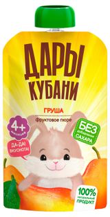 Изображение товара Пюре фруктовое «Дары Кубани» груша с 4 мес., 90 г