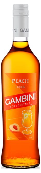 Изображение товара Ликер десертный Gambini Peach Россия, 0,7 л