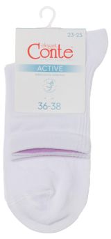 Изображение товара Носки женские Conte Elegant Active спортивные белые, р.23-25