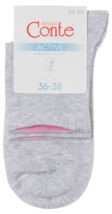 Изображение товара Носки женские Conte Elegant Active спортивные светло-серые, р.23-25