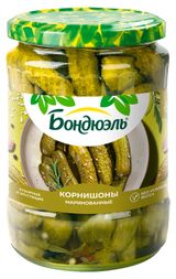 Изображение товара Огурцы «Бондюэль» маринованные, 680 г