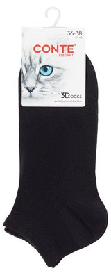 Изображение товара Носки женские Conte Elegant укороченные черные, р.23-25
