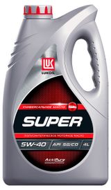 Изображение товара Масло моторное «Лукойл» Super Полусинтетическое всесезонное 5w40, 4 л