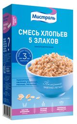 Изображение товара Смесь хлопьев «Мистраль» 5 злаков, 400 г