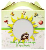Изображение товара Набор детской посуды «Дулевский фарфор» Ежик, 3 предмета