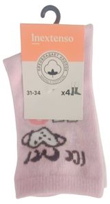 Изображение товара Носки для девочки InExtenso, 4 шт