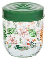 Изображение товара Банка стеклянная Solmazer с пластиковой крышкой Ботаника, 425 мл