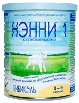 Изображение товара Смесь молочная сухая «Нэнни» 1 с пребиотиками 0-6 мес., 400 г