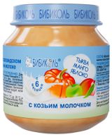 Изображение товара Пюре «Бибиколь» с козьем молочком Тыква манго яблоко с 6 мес., 100 г