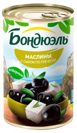 Изображение товара Маслины BONDUELLE с сыром по-гречески Испания, 300 г