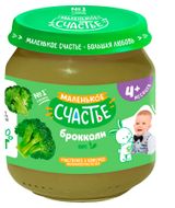 Изображение товара Пюре овощное «Маленько счастье» брокколи 4+ мес., 80 г