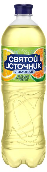 Изображение товара Напиток газированный «Святой Источник» Зеленый мандарин, 1 л