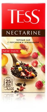 Изображение товара Чай черный Tess Nectarine с персиком и земляникой, 25х1,5 г