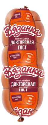 Изображение товара Колбаса вареная «Вязанка» Докторская из свинины и говядины ГОСТ, ~ 1,4 кг