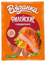 Изображение товара Сардельки «Вязанка» Филейские с филе сочного окорока, ~ 1 кг