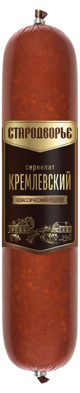 Изображение товара Колбаса варено-копченая «Стародворье» Сервелат Кремлевский,  ~ 0,7 кг