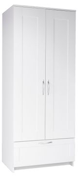 Изображение товара Шкаф Сириус 2-х дверный 1 ящик белый