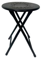Изображение товара Табурет складной металлический черный, 30х30х45 см