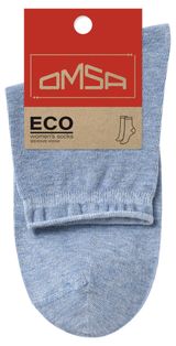Изображение товара Носки женские Omsa ECO 256 с люрексом - борт руликом Jeans Melange, р. 35-38