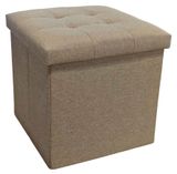 Изображение товара Пуф Actuel складной руф коричневый, 38х38х38 см