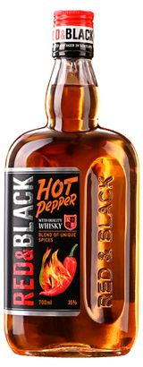 Изображение товара Коктейль Red and Black Висковый напиток Hot pepper Россия, 0,7 л