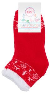 Изображение товара Носки детские новогодние «Красная Ветка» махровые Красный, р.18-20