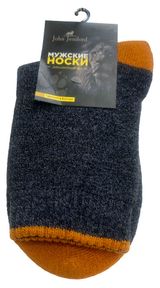 Изображение товара Носки мужские John Jeniford серо-оранжевые, р 27