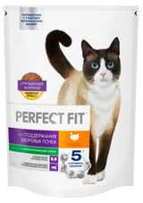 Изображение товара Сухой корм для кошек PERFECT FIT для поддержания здоровья почек с индейкой, 650 г