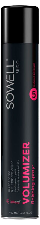 Изображение товара Лак для волос Sowell Studio Volumizer для объема, 400 мл