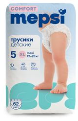 Изображение товара Трусики-подгузники Mepsi Comfort XL (12-20 кг), 62 шт