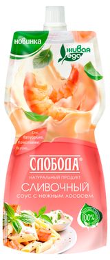 Изображение товара Соус сливочный «Слобода» с нежным лососем, 200 мл