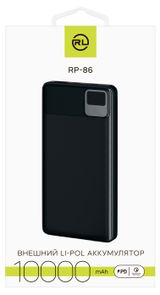 Изображение товара Портативное зарядное устройство Red Line RP-86 10000mAh черное