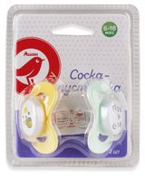 Изображение товара Соска-пустышка АШАН Красная птица Baby 6-18 мес., 2 шт