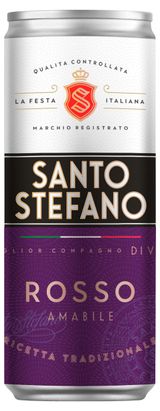 Изображение товара Сидр Santo Stefano Rosso красный полусладкий 6%, 250 мл