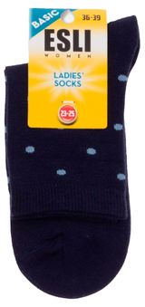 Изображение товара Носки женские ESLI Basic хлопковые темно-синие, р 23-25