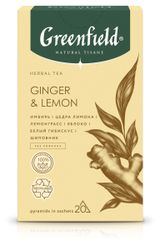 Изображение товара Напиток чайный Greenfield Ginger & Lemon, 1,8 г х 20 шт