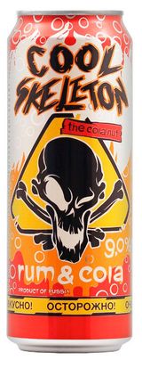Изображение товара Коктейль Cool Skeleton Ром&Кола 9%, 0,45 л