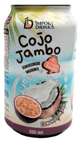 Изображение товара Напиток газированный Cojo Jambo с соком маракуйи и кокосовым молоком  Вьетнам, 0,33 л
