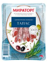 Изображение товара Мясные снеки Колбаски сырокопченые «Мираторг» Тапас из свинины и курицы, 70 г
