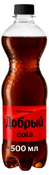 Изображение товара Напиток газированный «Добрый» Cola без сахара, 500 мл