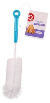 Изображение товара Ершик для мытья детских бутылочек АШАН Красная птица Baby, 1 шт