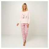 Изображение товара Пижама женская InExtenso с длинным рукавом розовая