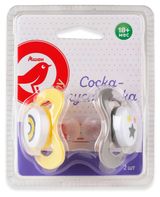 Изображение товара Соска-пустышка АШАН Красная птица Baby с 18 мес., 2 шт