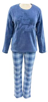 Изображение товара Пижама женская флисовая синяя