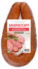 Изображение товара Колбаса полукопченая «Мираторг» Краковская, 330 г