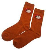 Изображение товара Носки женские Капибара коричневые, р 38-42