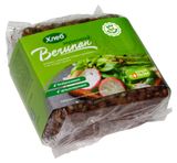 Изображение товара Хлеб ржаной черный цельнозерновой Вегипан для веганов с хлопьями и семенами бездрожжевой Беларусь, 200 г