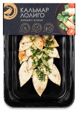 Изображение товара Кальмар Логило замороженный АШАН Золотая птица жареный с зеленью, 110 г