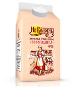 Изображение товара Молоко пастеризованное питьевое «Вологжанка» топленое 4% БЗМЖ, 470 г