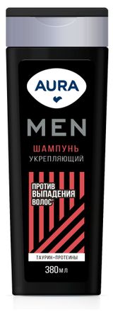 Изображение товара Шампунь Aura Men Укрепляющий против выпадения волос, 380 мл